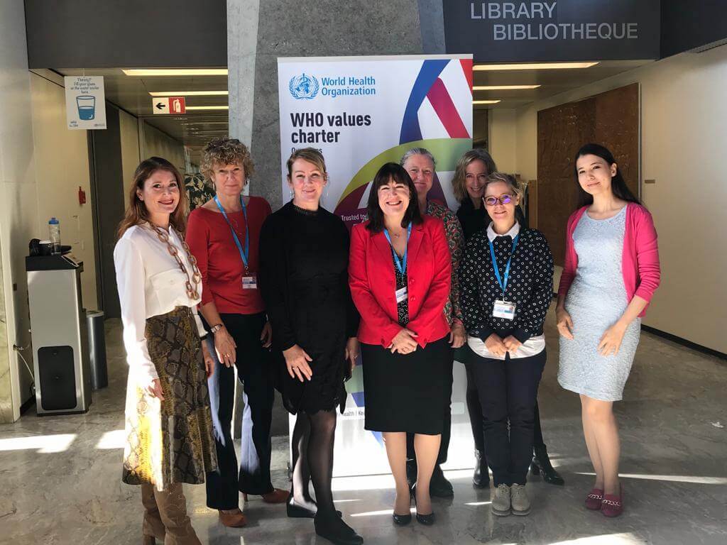 Sara Canna and her team from The World Health Organisation Geneva
