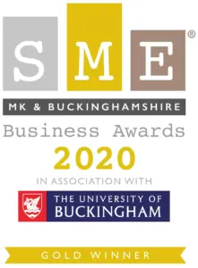 SME MK and Buckinghamshire Business Awards. Gold Winner of Business Woman of the Year