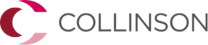 Collinson logo with a stylised "C" in shades of pink and red to the left of the word “Collinson” in grey uppercase letters.